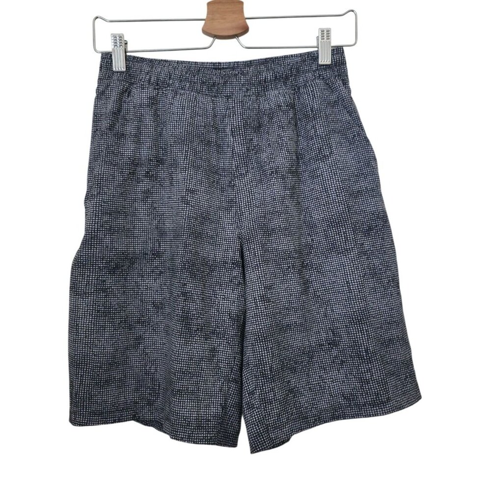 Lululemon Pace Breaker Out Of Mind Plaid Black Gray Lined Shorts 9" Men's Sz S